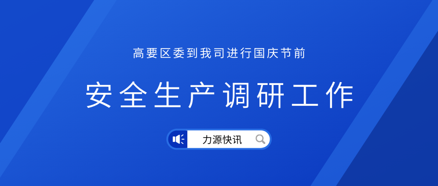 高要區(qū)區(qū)委領導到我司進行節(jié)前安全生產(chǎn)調研工作